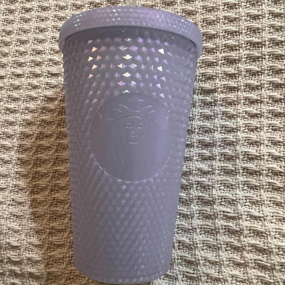 Brand New Starbucks Iridescent Lavender Textured Tumbler, Grande Size